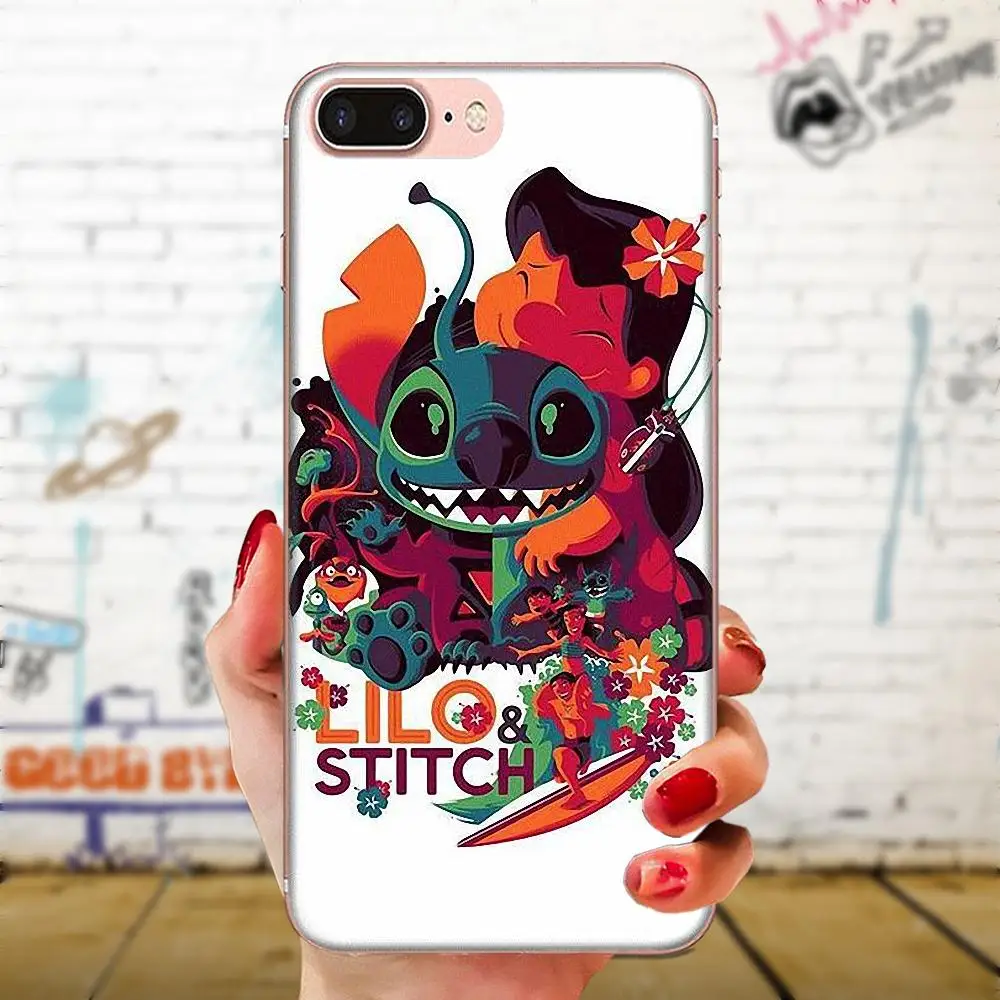 Мягкий чехол для мобильного телефона крышки корпуса &quotЛило и Стич&quot sony Xperia Z