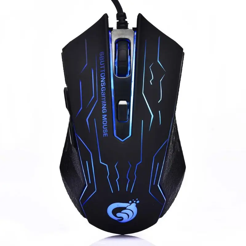 

Wired Gaming Mouse 6 Button 2400DPI Silent Click Optical Mice for PC Laptop Notebook Computer