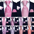 Высококачественный галстук, однотонный, персиковый, розовый, коралловый, Пейсли, Мужской Шелковый Свадебный галстук, модный дизайн, галстук для мужчин, качественный носовой платок, запонки для деловечерние
