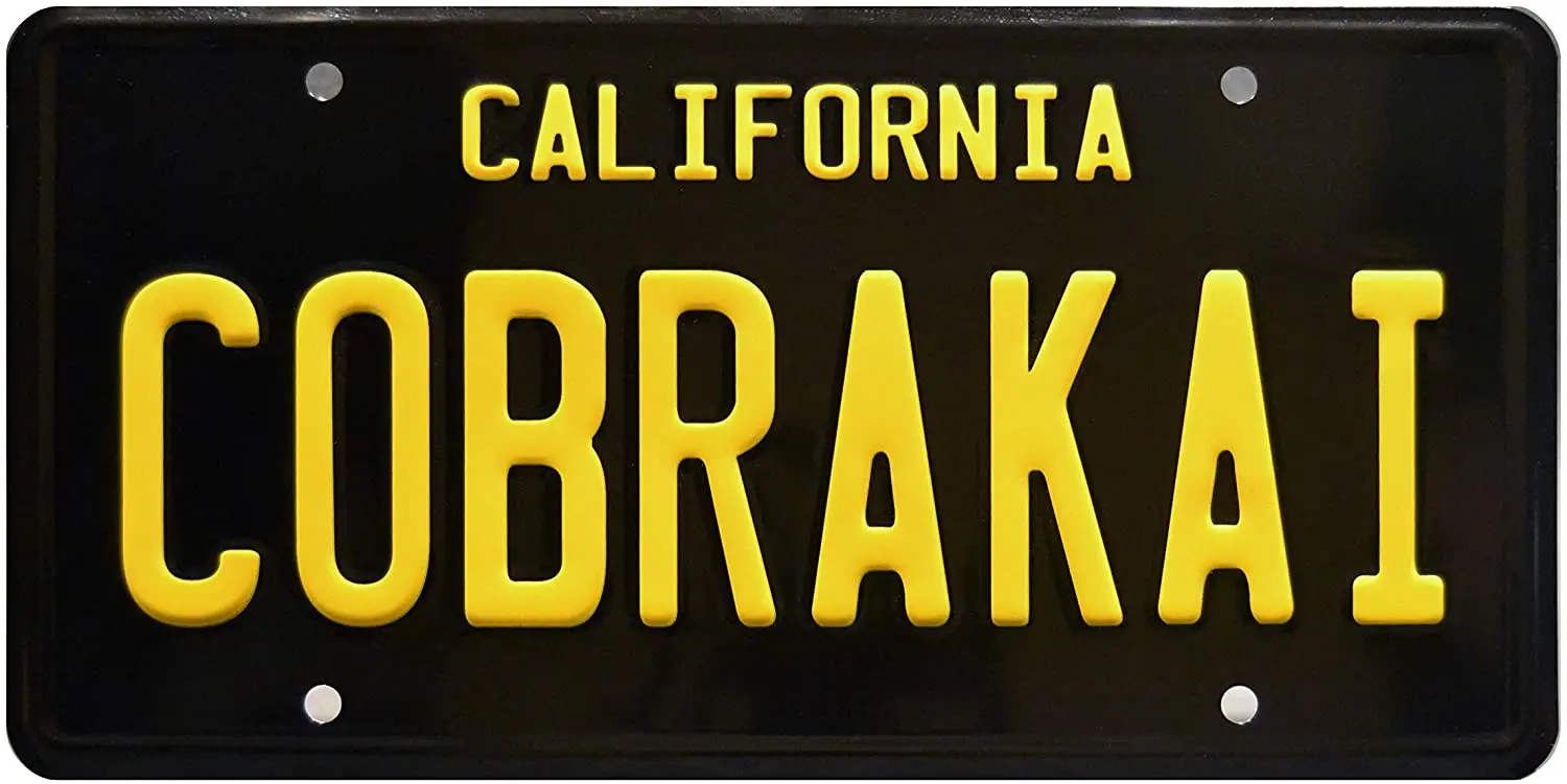 

Celebrity Machines Cobra Kai | Season 2 | Metal License Plate
