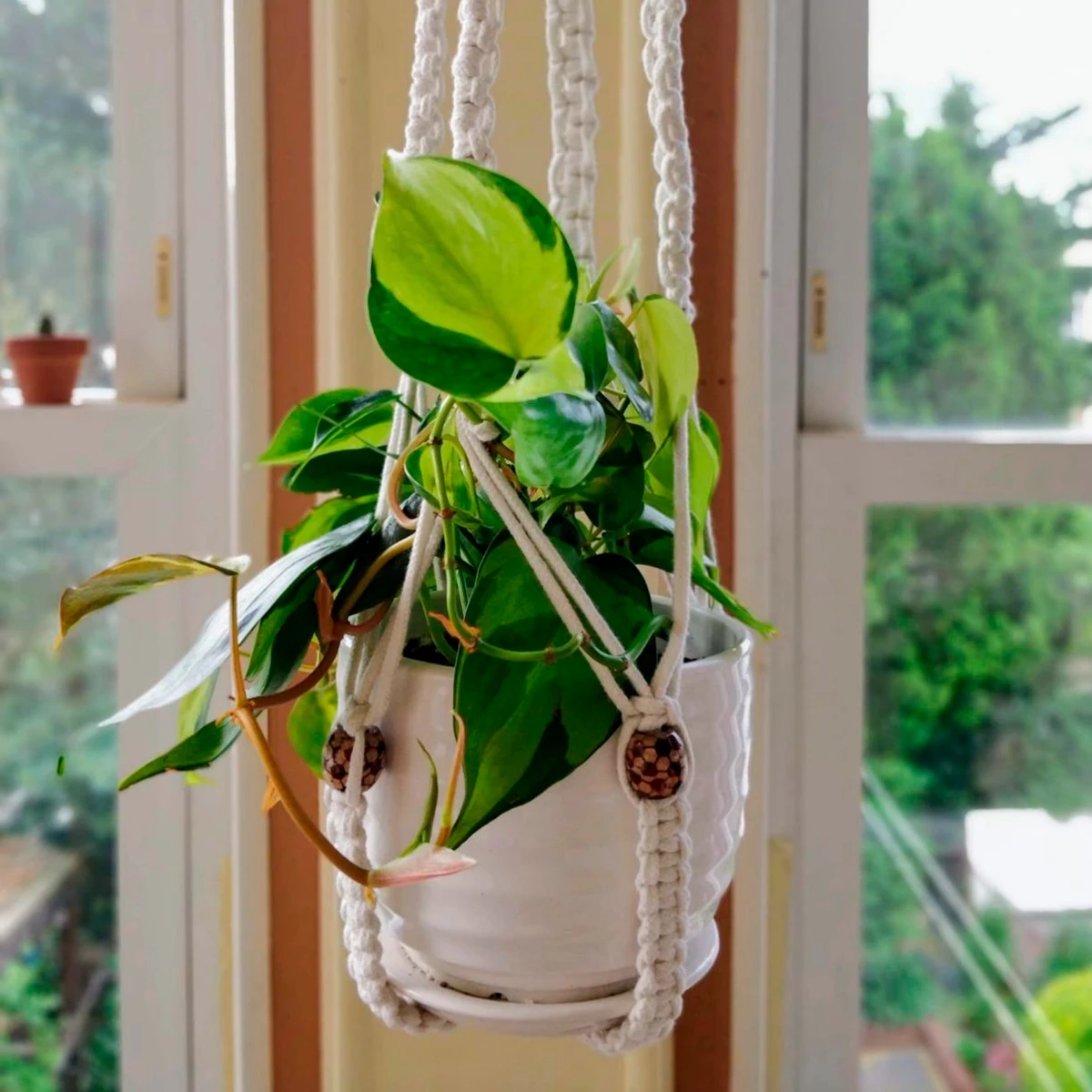 Hot Sales 100%Handmade Macrame Wall Hanging Plant Hanger Flower/Pot For Decor Planter Basket | Дом и сад