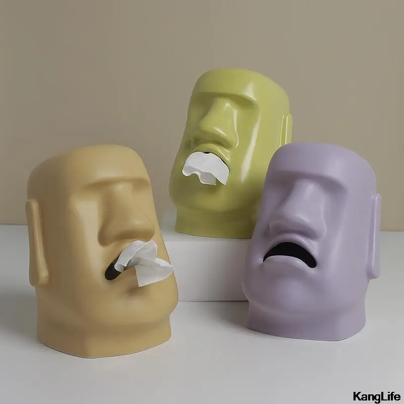 

Нордическая керамическая ноздрявая коробка для салфеток для гостиной, обеденного стола, кофейного столика, бытовой откачивающий Милая заб...