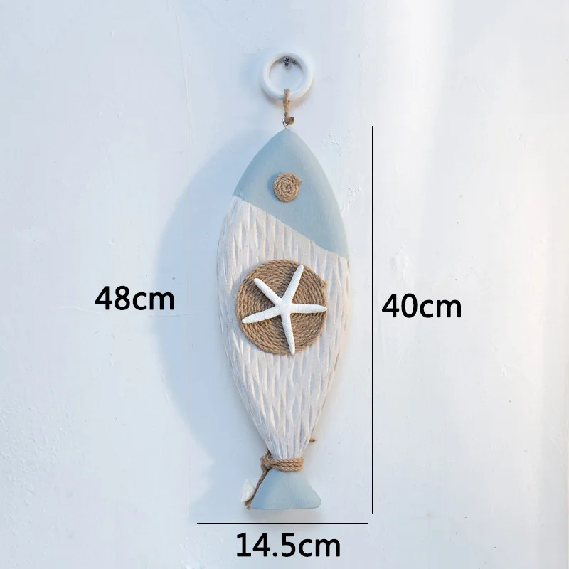 Висячие украшения ретро деревянный декор украшение для рыбы настенные спальни