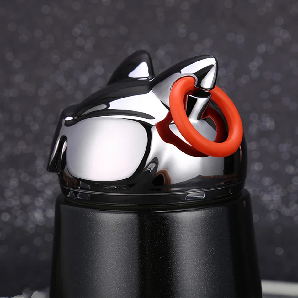 Cute Cat Cup Stainless Steel Water Bottle Thermos Vacuum Flasks Cups Portable Tumbler Thermal For | Дом и сад