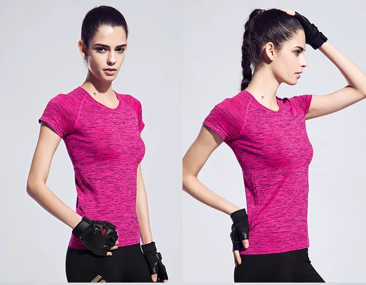 

D607 Womens Long Sleeve Running Yoga Shirts Ladies Compression Top Under Base Layer Jerseys Sportswear Sports Shirts AS289