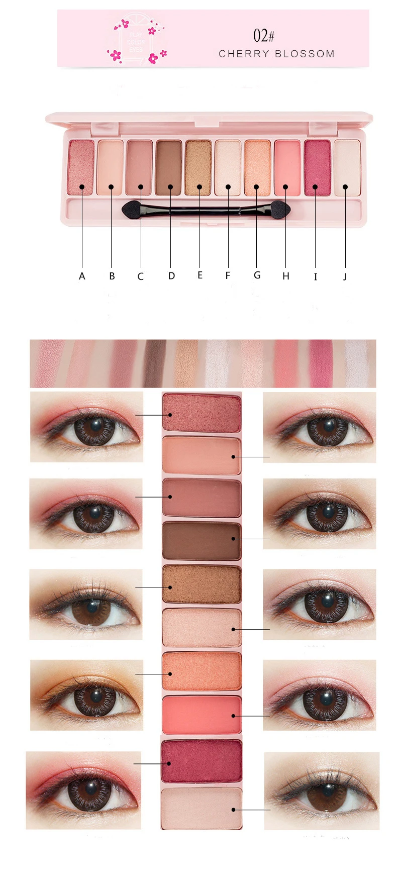 6 цветов женские светящиеся тени для век палитра девушек студенток матовые