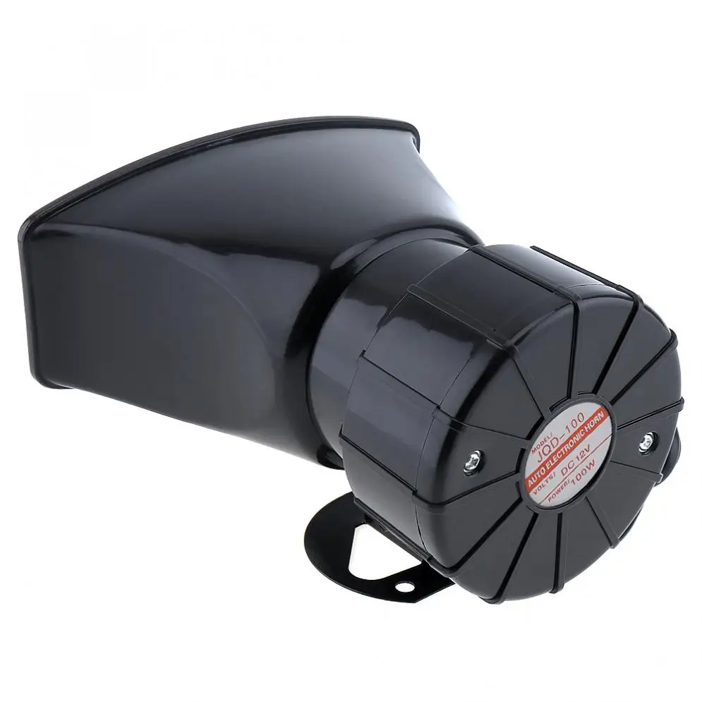 

100W 12V 7 Sounds Car Electronic Warning Siren Motorcycle Alarm Firemen Ambulance Loudspeaker support MIC and Record