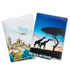 Новый Кошелек для паспорта с креативным рисунком из искусственной кожи, Обложка для загранпаспорта унисекс, многофункциональный чехол для ID Bank держатель для карт