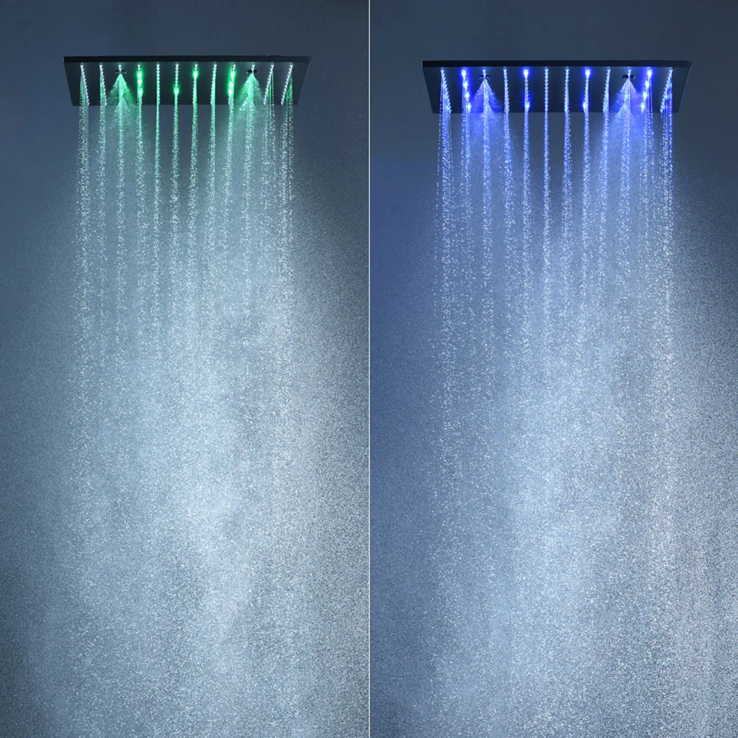 Bathroom Accessories Massage Rain Function LED Shower Panel Bathtub Rain Shower Faucet Set