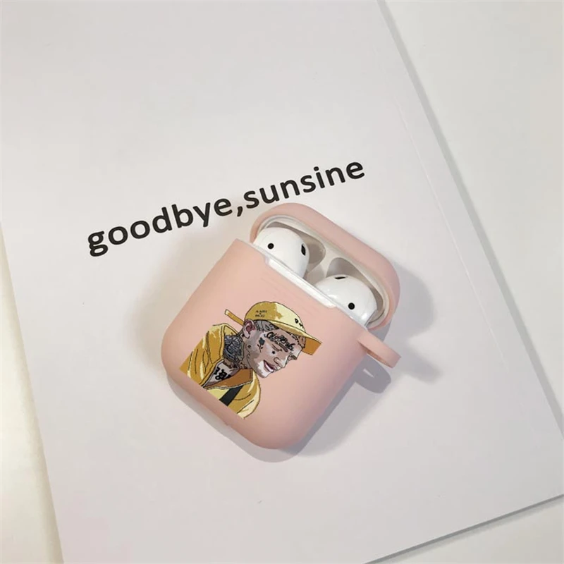 Чехол Hellboy Lil Peep Love для airpods чехол Pro Прозрачный Airpod аксессуары наушников матовый