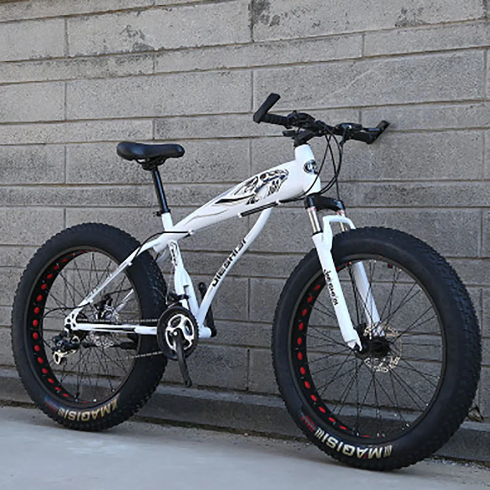 comprar Venda Da Fábrica Neve Bicicleta Oco Aro Duplo Freio A Disco Roda Larga Adulto Praia Montanha 24/26 Polegada 7 Velocidade