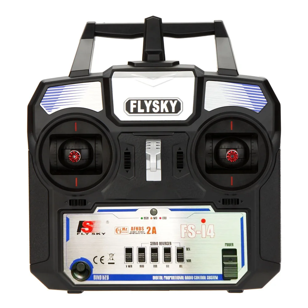 GOOLRC FS-i4 AFHDS 2A 2.4GHz 4CH Radio System Transmitter with FS-A6 Receiver for RC Airplane Quadcopter Helicopter Parts Glider | Игрушки и