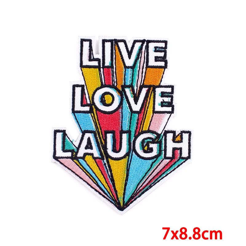 Letters Clothing Thermoadhesive Patches Sun &amp Moon Iron On Embroidery Cute Cartoon Applique DIY Clothes Stickers | Дом и сад