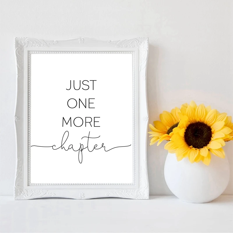 Книга с надписью Just One More подарок для писателей книга влюбленных чтение цитаты