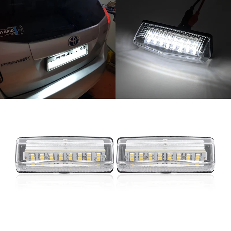 18-SMD светодиодный номерного знака светильник лампы для TOYOTA Camry XV40 / Yaris XP10 Echo Prius NHW11