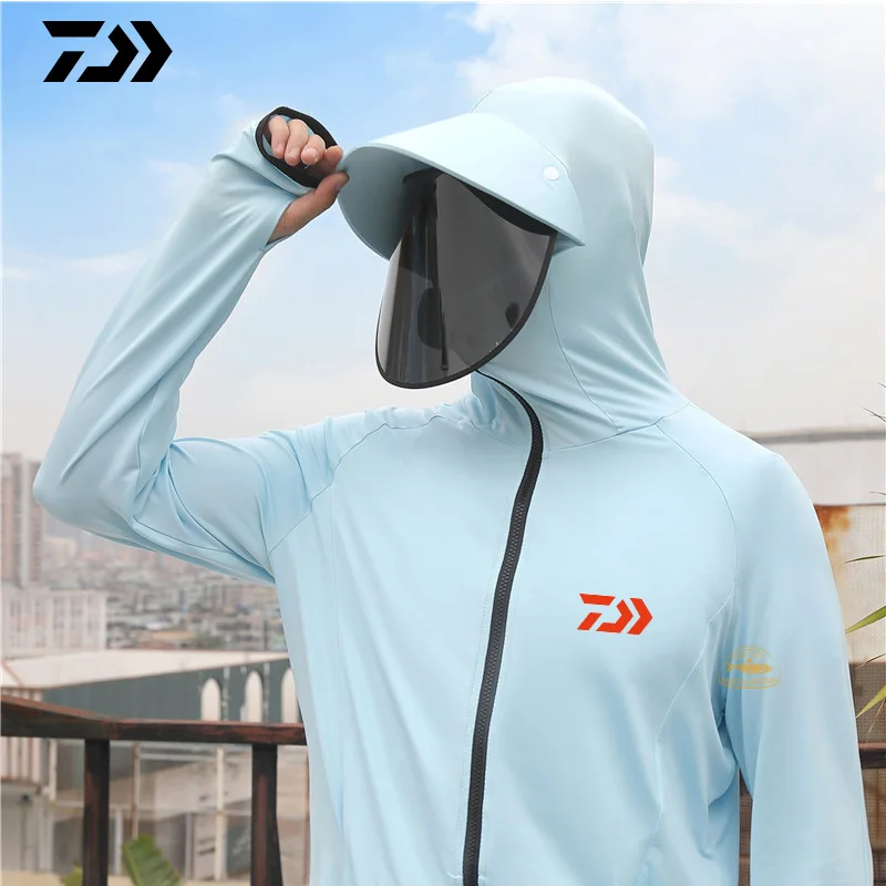 Мужская Солнцезащитная шляпа Daiwa из шелка для рыбалки лета с защитой от
