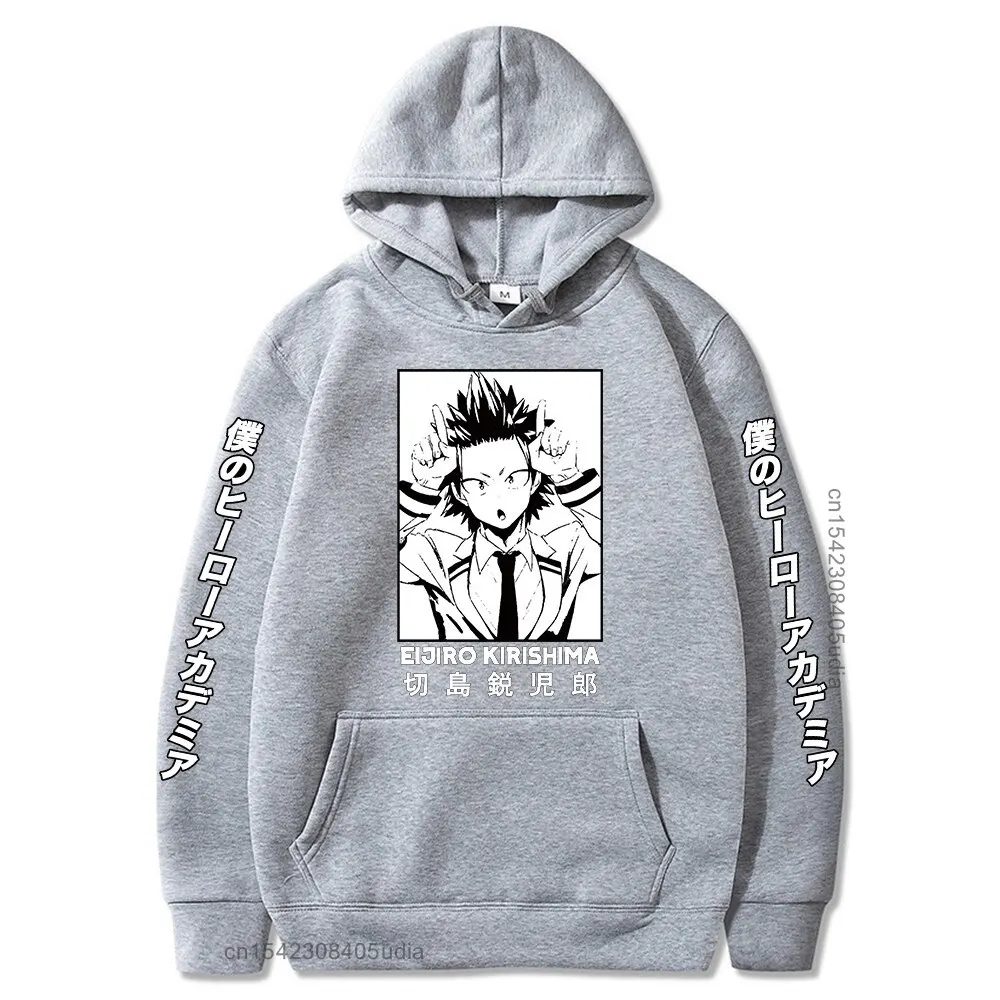 

Aesthetic Harajuku Hoodie My Hero Academia Kirishima Eijiro Printed Women Men Unisex Hoodie Long Sleeve Sweatshirt