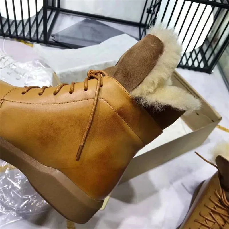 Scarpe donna/зимние ботинки; женская обувь на плоской подошве; chaussures femme; женская обувь из плюша; женские ботинки с круглым носком; обувь с перекрестной шнуровкой; Botas Mujer