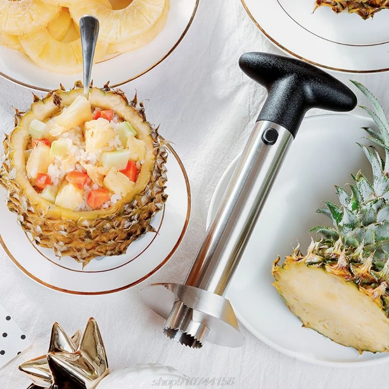 

Easy Kitchen Tool Stainless Steel Pineapple Fruit Corer Slicer Cutter Peeler New N17 20 Dropshipping