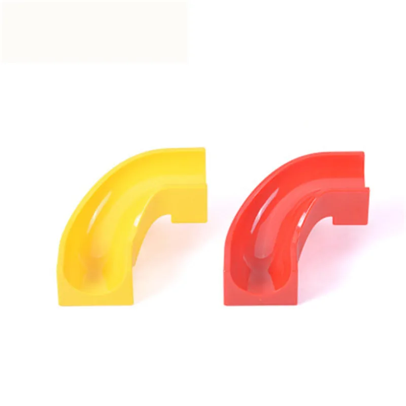 

One PCS Big Size Double Ball Slide Building Blocks Bricks Accessory Compatible With Double base Transparent Toys Double Gift