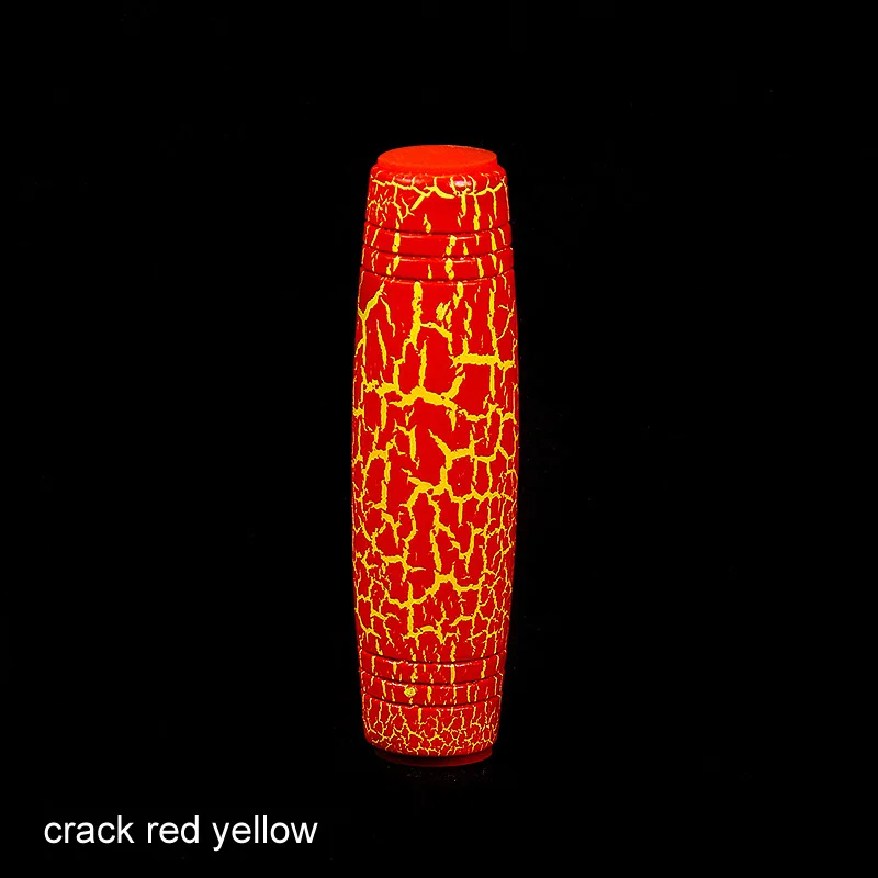 crack red yellow Деревянный Непоседа смешной ручной Спиннер снятие стресса флип-палка ручной декомпрессии концентрат игрушка японская Скалка палка игрушка - Цвет: crack red yellow