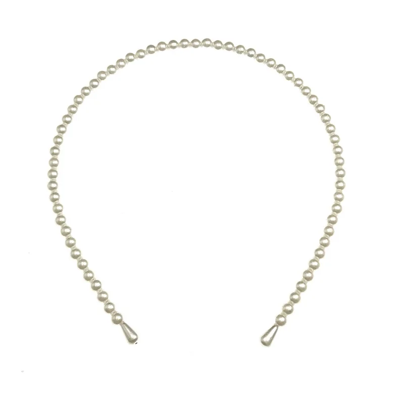 Элегантный Полный ободок для волос девушек женщин обруч вечерние жемчужные