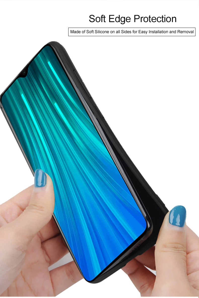 Для Xiaomi Redmi Note 8 Pro global чехол противоударный MOFi Redmi Note 8 Pro мягкий силиконовый защитный чехол