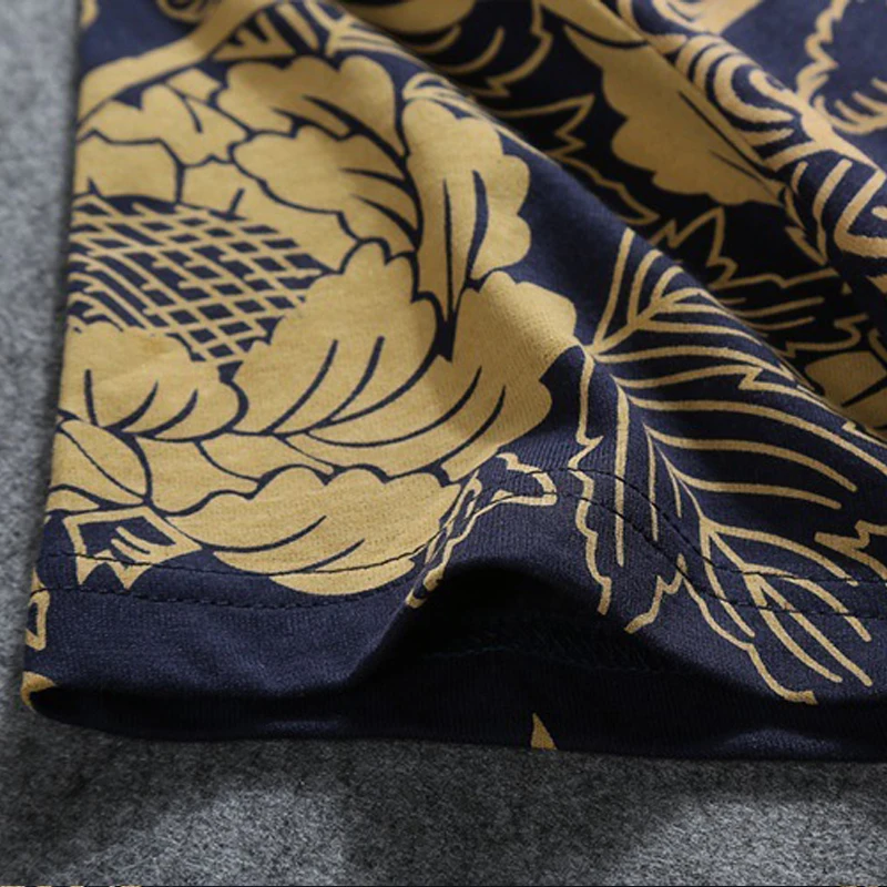 

2020 New Arrival Tshirt Homme Print O-neck Cotton Tshirts Men T Shirt Hip Hop Popular Logo Summer Lotus Tattoo Short Casual