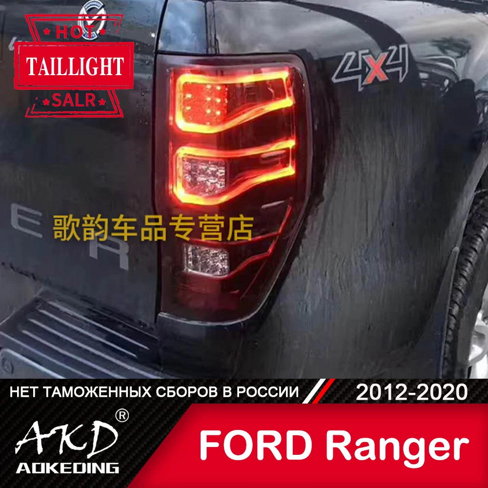 

For Car Ford Ranger 2014-2020 Thunder Tail Lamp LED Fog Lights Day Running Light DRL Tuning Tail Lights Car Accessories