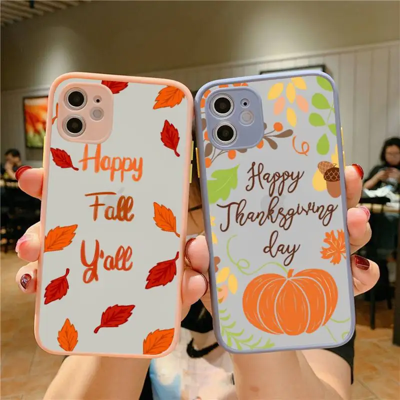

Pumpkin happy autumn fall Phone Case for iPhone 11 12 13 mini pro XS MAX 8 7 6 6S Plus X 5S SE 2020 XR case