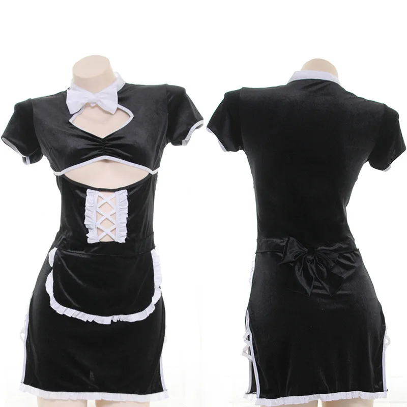 Японская сексуальная одежда женское аниме косплей Эротическое белье горничной