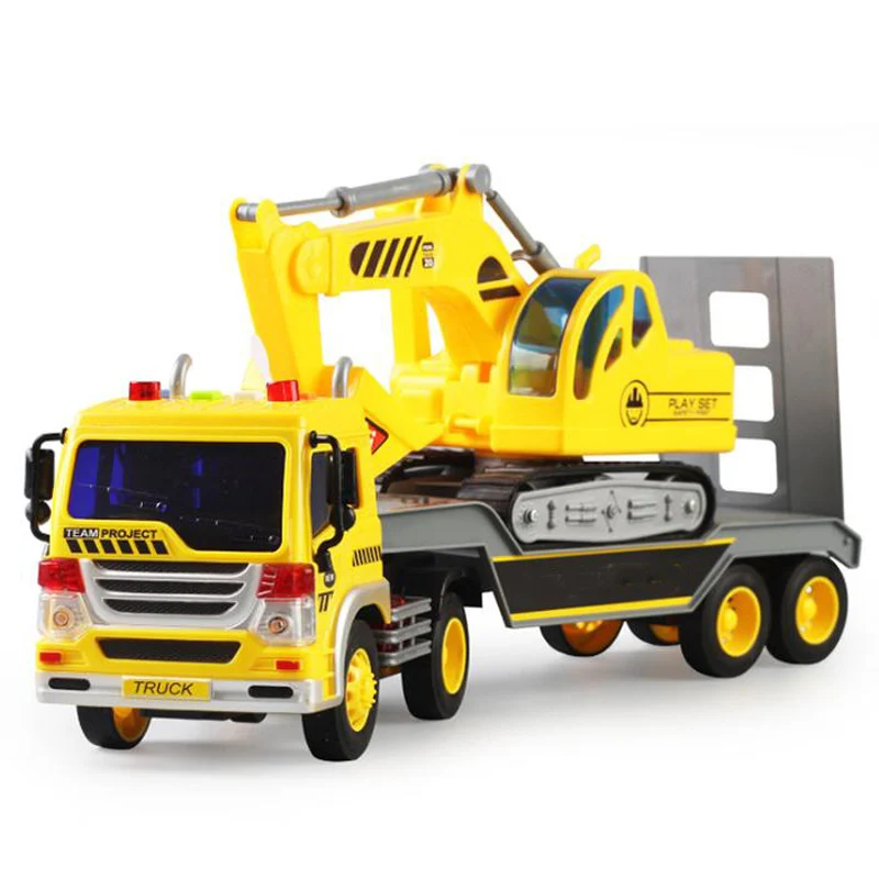 Детская игрушка имитация инерционный грузовик транспортный экскаватор детские
