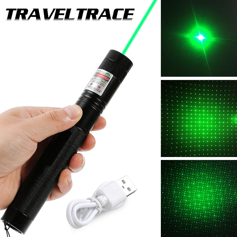 

Mini Laser Pointer Green High Power Military Burning Visible Beam Red Light Laer Pen USB Rechargeable Powerful Laserpointer Cat