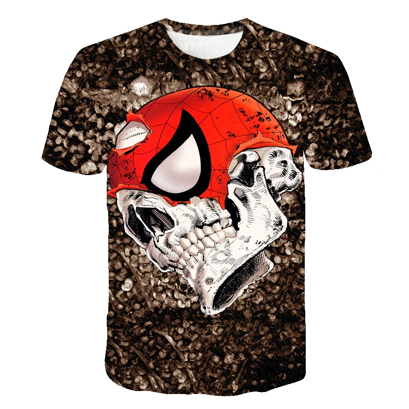 

Skull Design 3d Print Short Sleeve T-Shirt For Men Summer Simple Personality O-Neck T-Shirt Top Men/Female Top 2020 New Summer