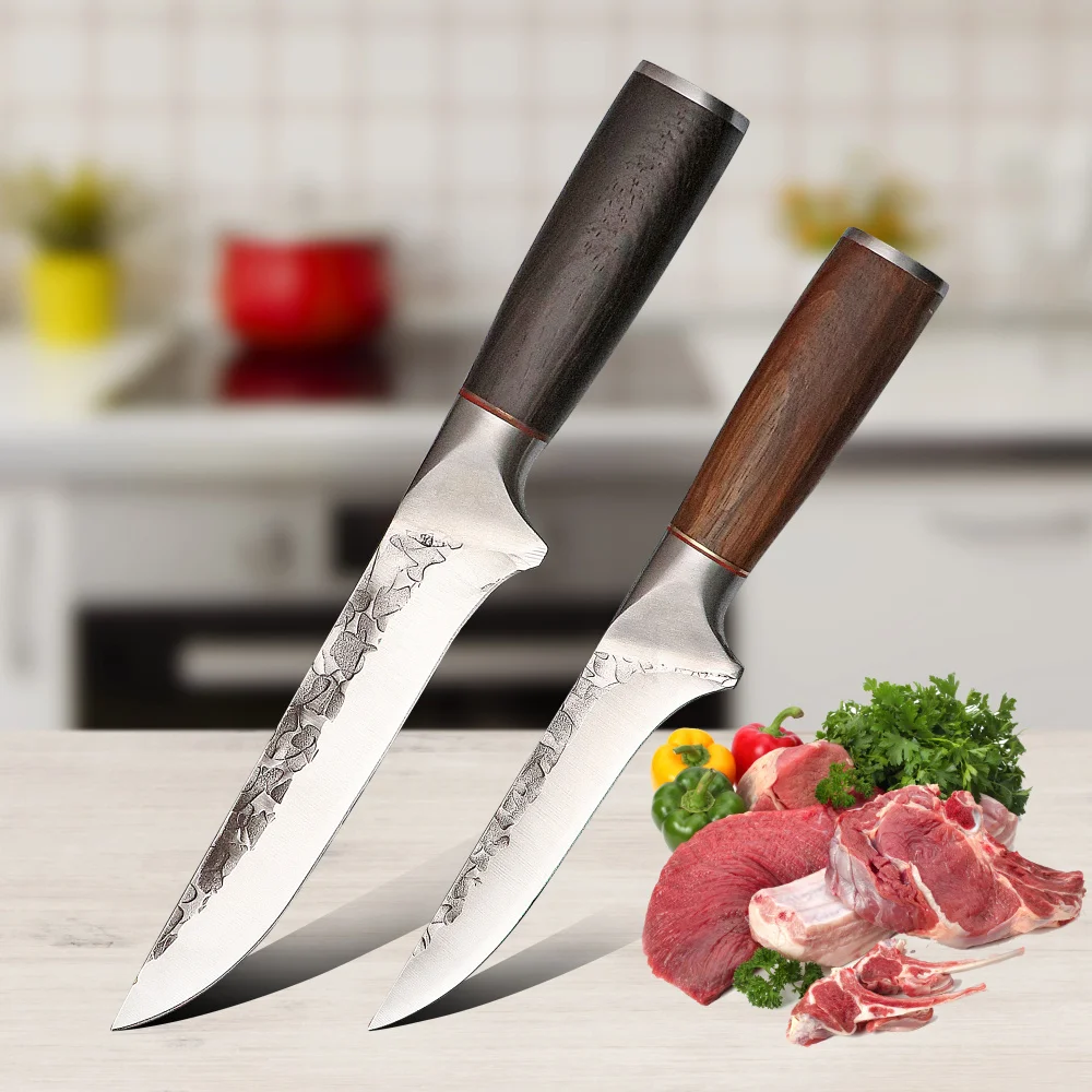 

High End 5CR15 Stainless Steel Boning Knife Kitchen Chef Knives Sharp Cleaver Wooden Handle Sushi Fish Knife Kitchen Tools