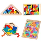 3D пазл, деревянные игрушки, высокое качество, красочные математические игрушки, головоломка для детей, дошкольное воображение, обучающая игрушка