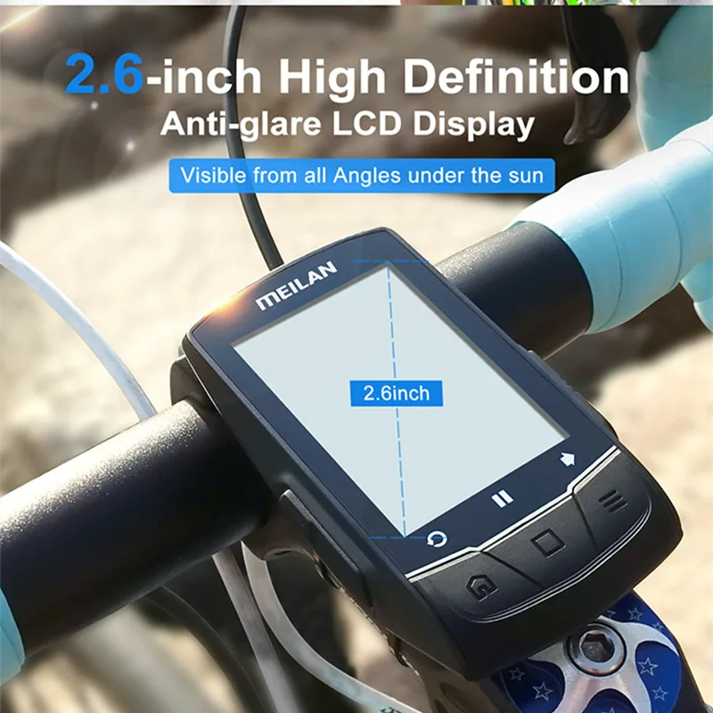 Meilan M1 аксессуары для велосипедов беспроводной GPS велосипедный компьютер с C5