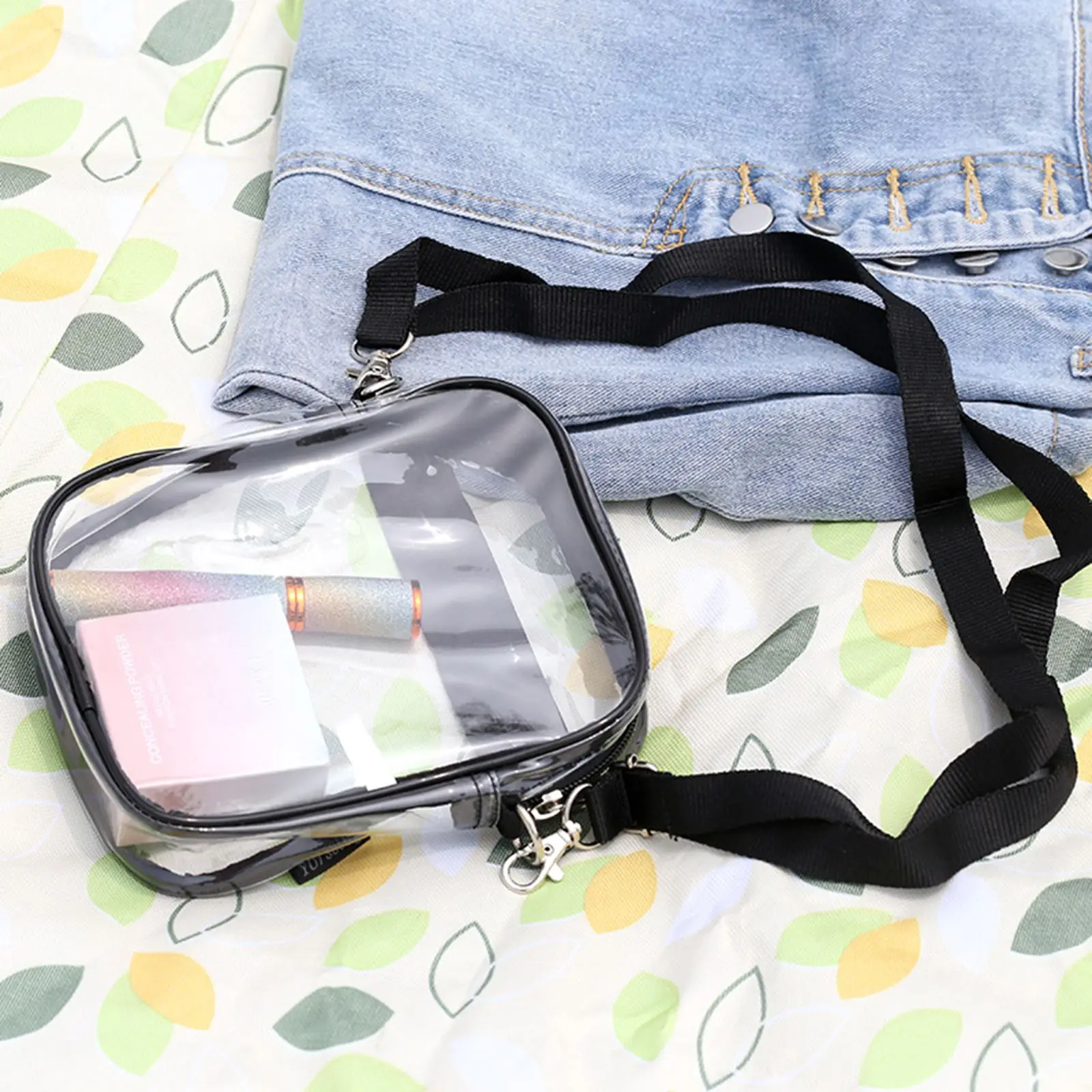 

Clear Messenger Bag Stadium Approved Transparent See Through Shoulder Bag For Travel Sports Games Concert Waterproof