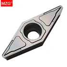Токарный резец MZG 10PPCS VBMT 1103 1604 ZP152 ZP1530 ZN60 CNC токарный резец для обработки стали твердосплавные вставки из нержавеющей стали