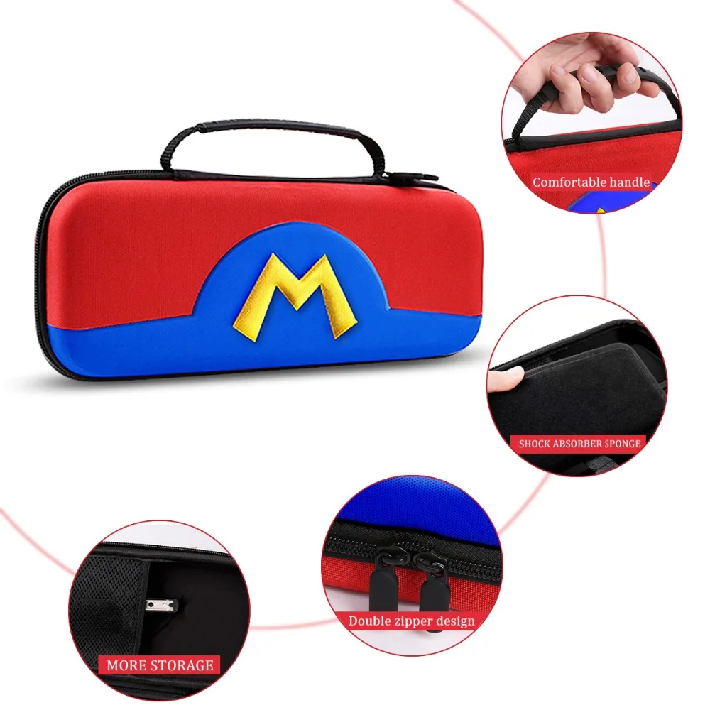 Pokebball Marios Портативный EVA сумка для хранения чехол s для Kind Switch NS консоль защитный чехол Nintendo Switch аксессуары для игр