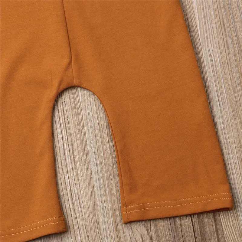 Летний детский комбинезон без рукавов для маленьких девочек хлопковый одежда От