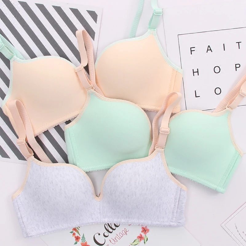 

Fashion Women Bra Wire Free Sexy Lingerie Push Up bra Breathable Underwear Women Cotton Sexy Bra For Girls AD0477