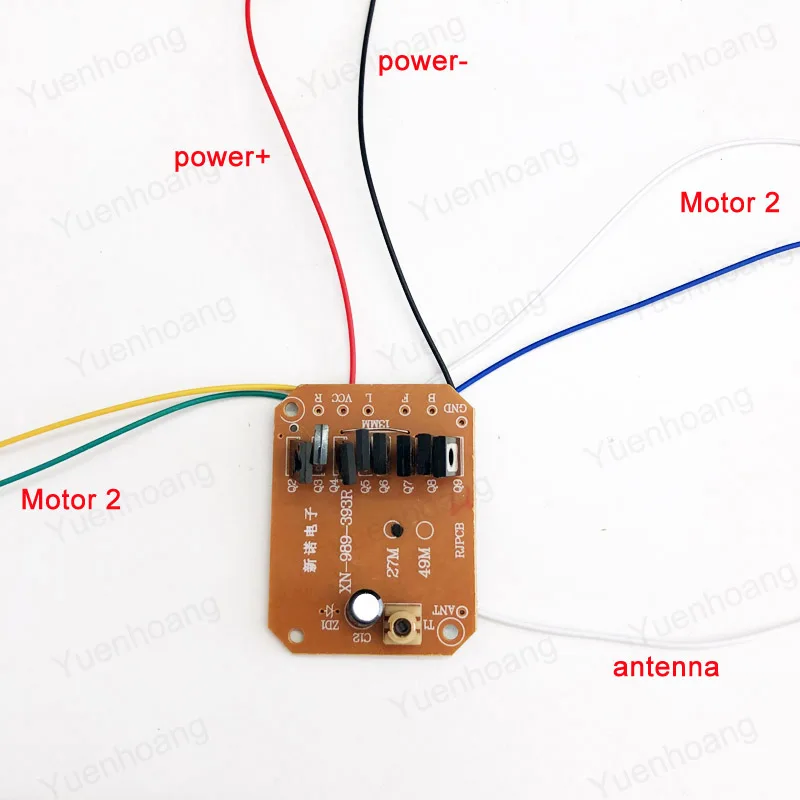 1 комплект DIY игрушечный автомобиль малая мощность 4CH 27 МГц пульт дистанционного
