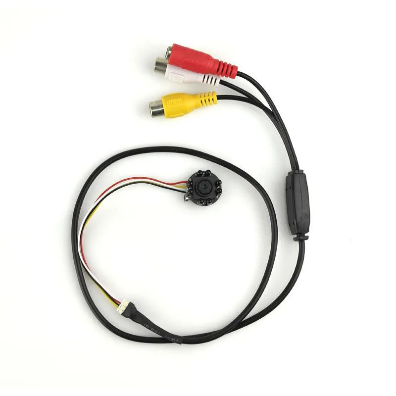 1PCS Mini CCTV Audio Wired Camera HD Cameras Security Cam 8 IR LED 940nm Night Vision 3.7mm 700 TV Line 75 Degrees | Безопасность и