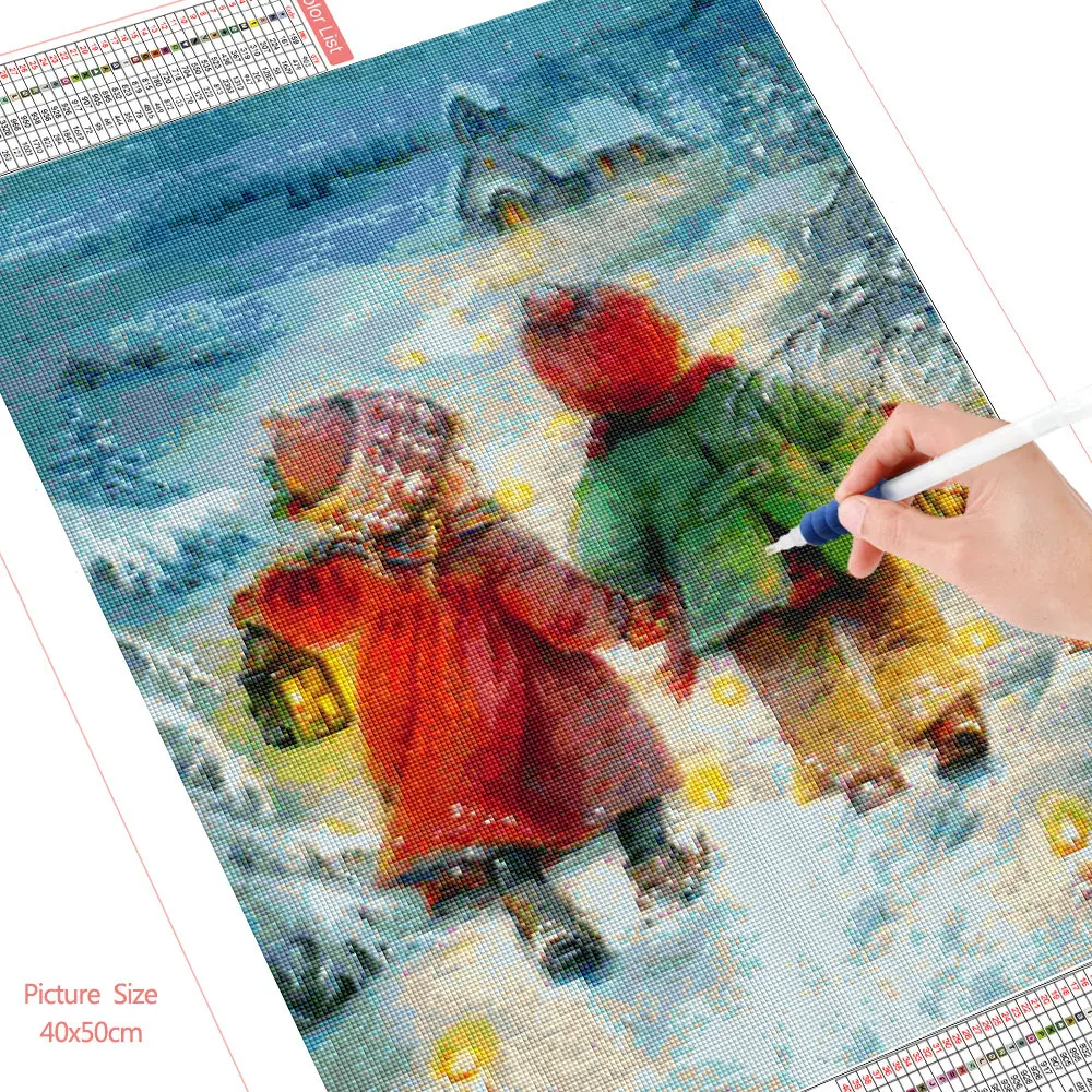 Картина для алмазной вышивки стразы мозаика 5D сделай сам мальчиков и девочек