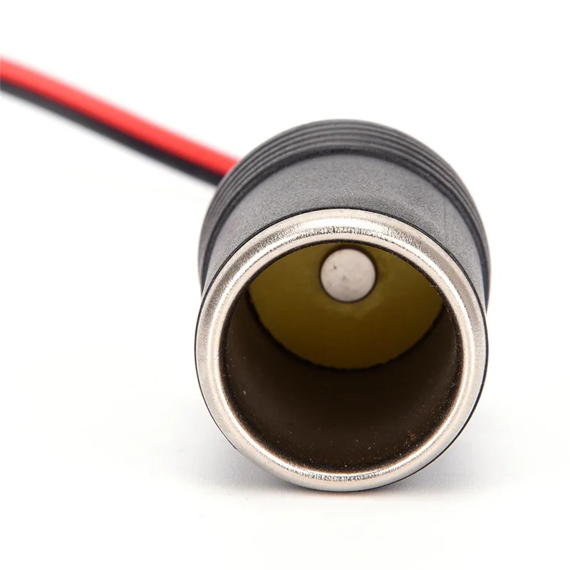 

1Pcs 12V / 24V 5A Power Cigarette Lighter Connector Plug With Female Socket Plug Red Light Auto Navigation Car Charger Plug