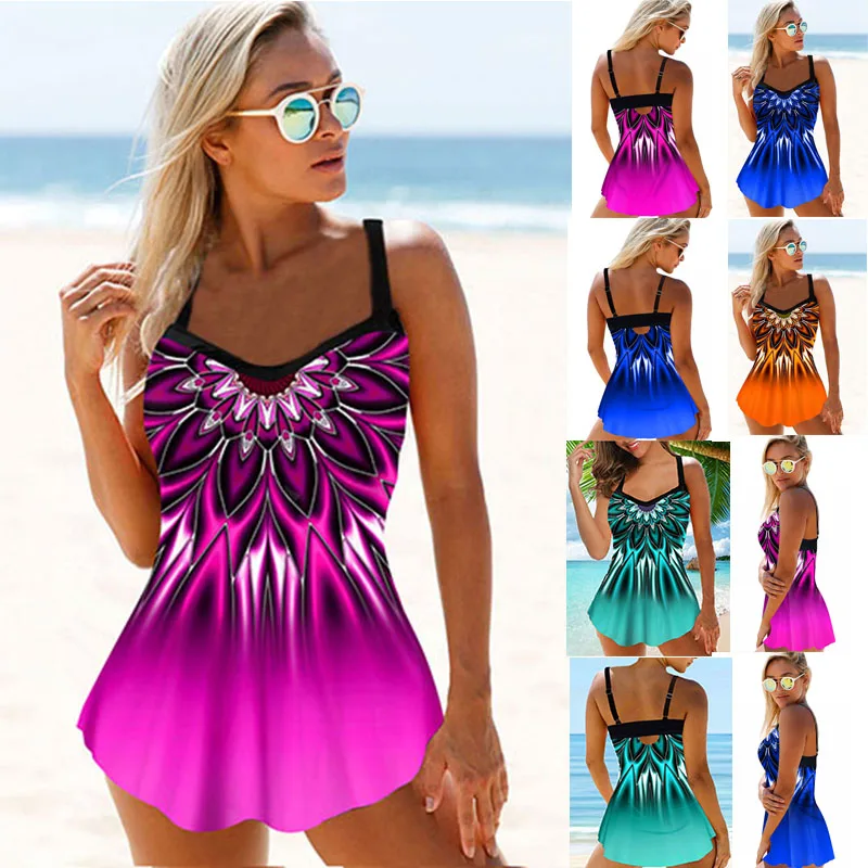 

2022 New Hot Selling Women's Sling Printed Split Swimsuit