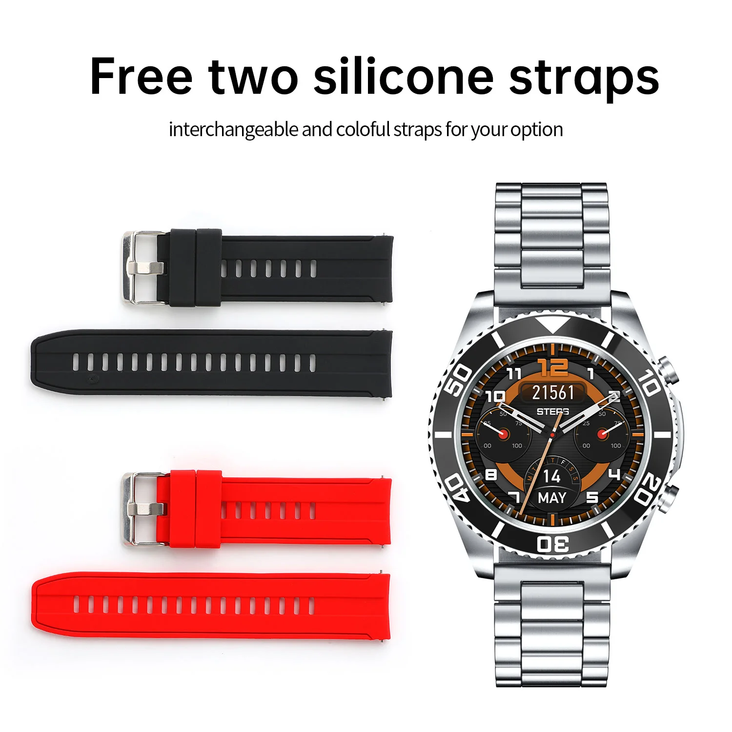 Часы Смарт-часы с ремешком из нержавеющей стали часы в деловом стиле для часов Rolex