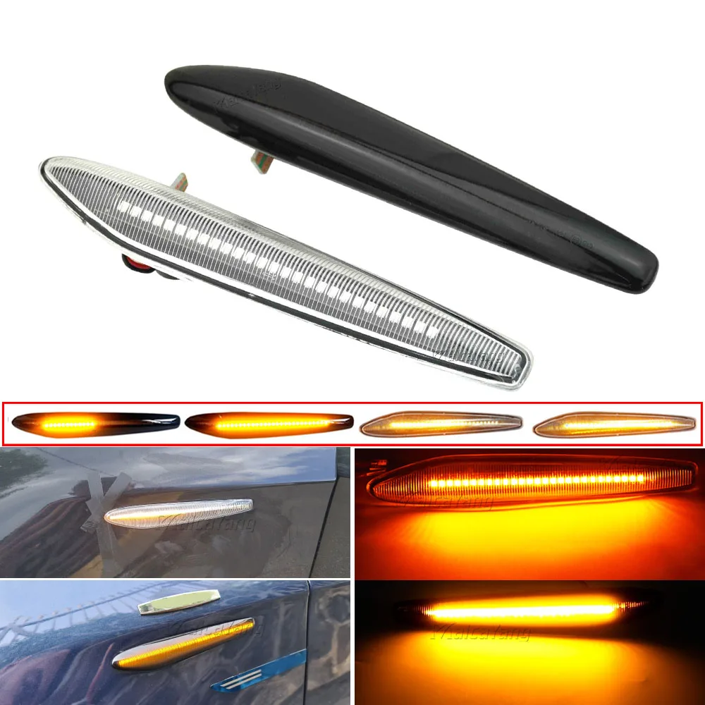 

С украшением в виде кристаллов/Копченый динамический сигнал поворота светильник течет светодиодный автомобильные аксессуары для Alfa Romeo 159 ...