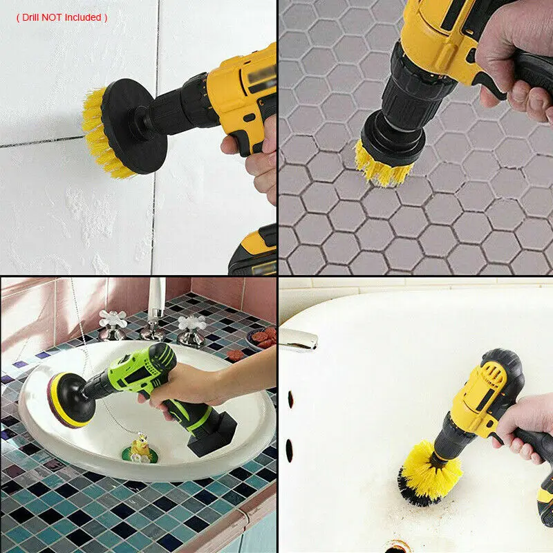 

21pcs Cleaning Brush Drill Brush Attachment Set Scrubber Cleaner Sinks